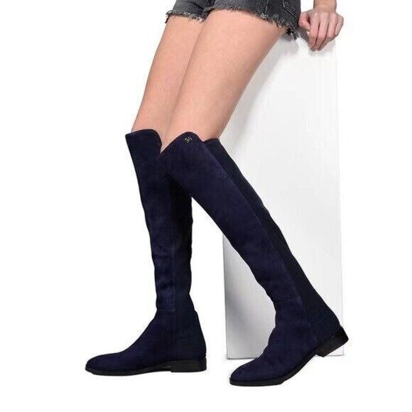 Stuart Weitzman KEELAN CITY Suede Boots OTK Over The Knee Stretch Back US 9.5 - Picture 1 of 11